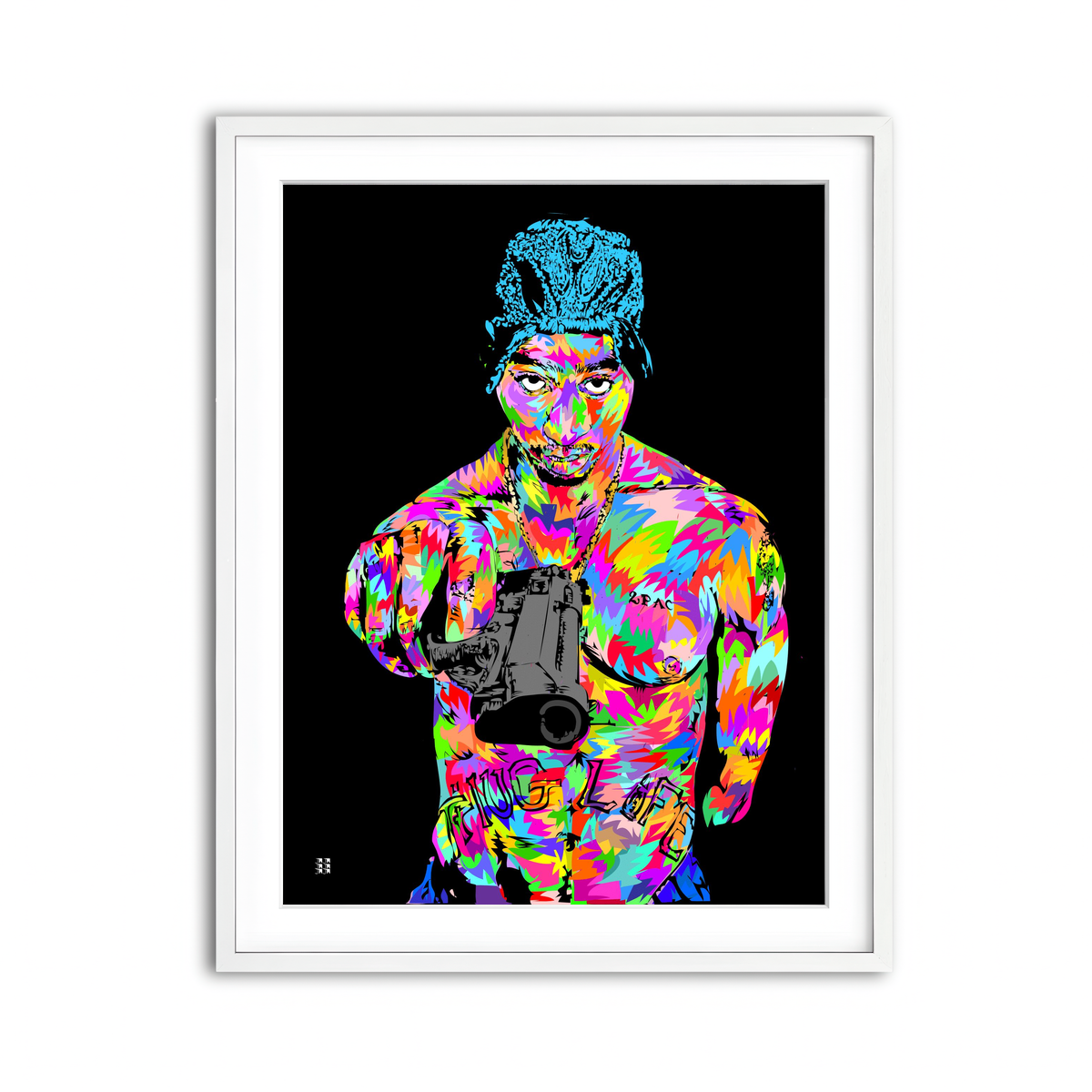 Framed Print 3x4 White