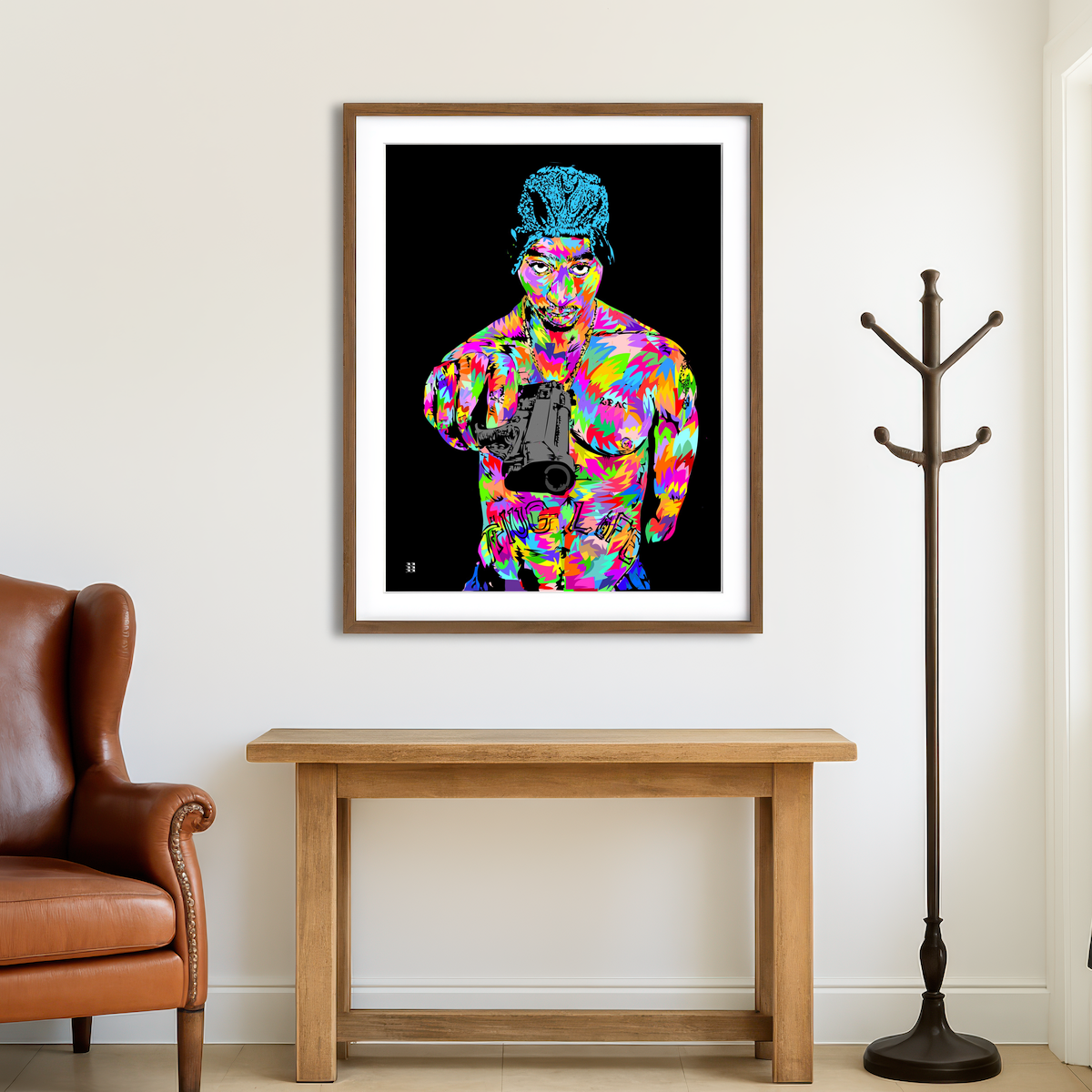 AUTO-MOCKUP ROOM | Tupacalypse Wall Art