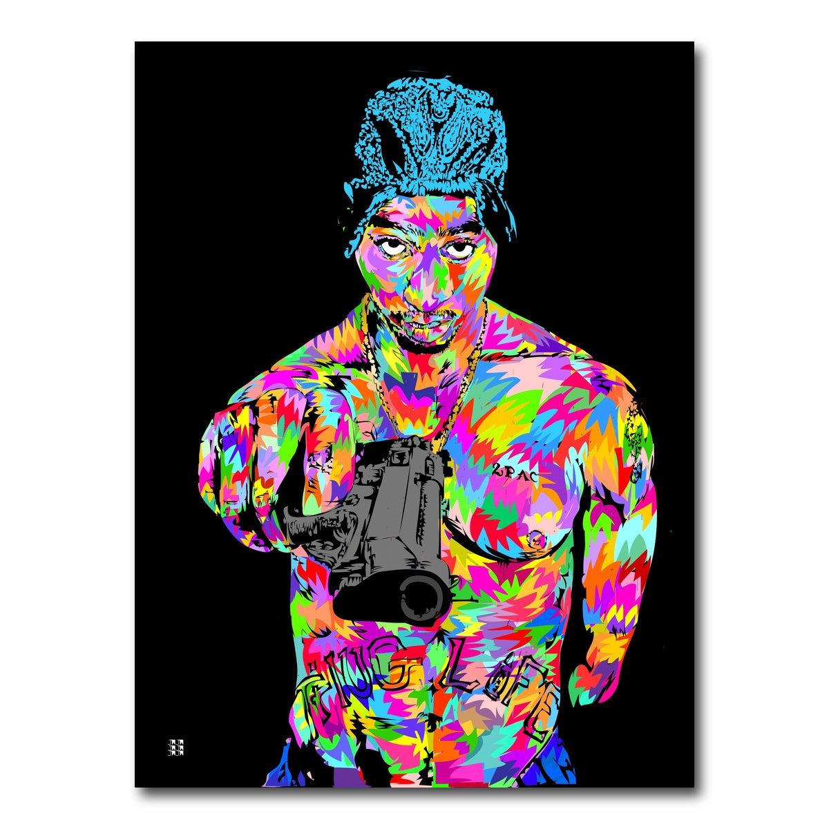 AUTO-MOCKUP WHITE | tupacalypse | 1 Piece | Gallery Wrap Canvas | group=3x4