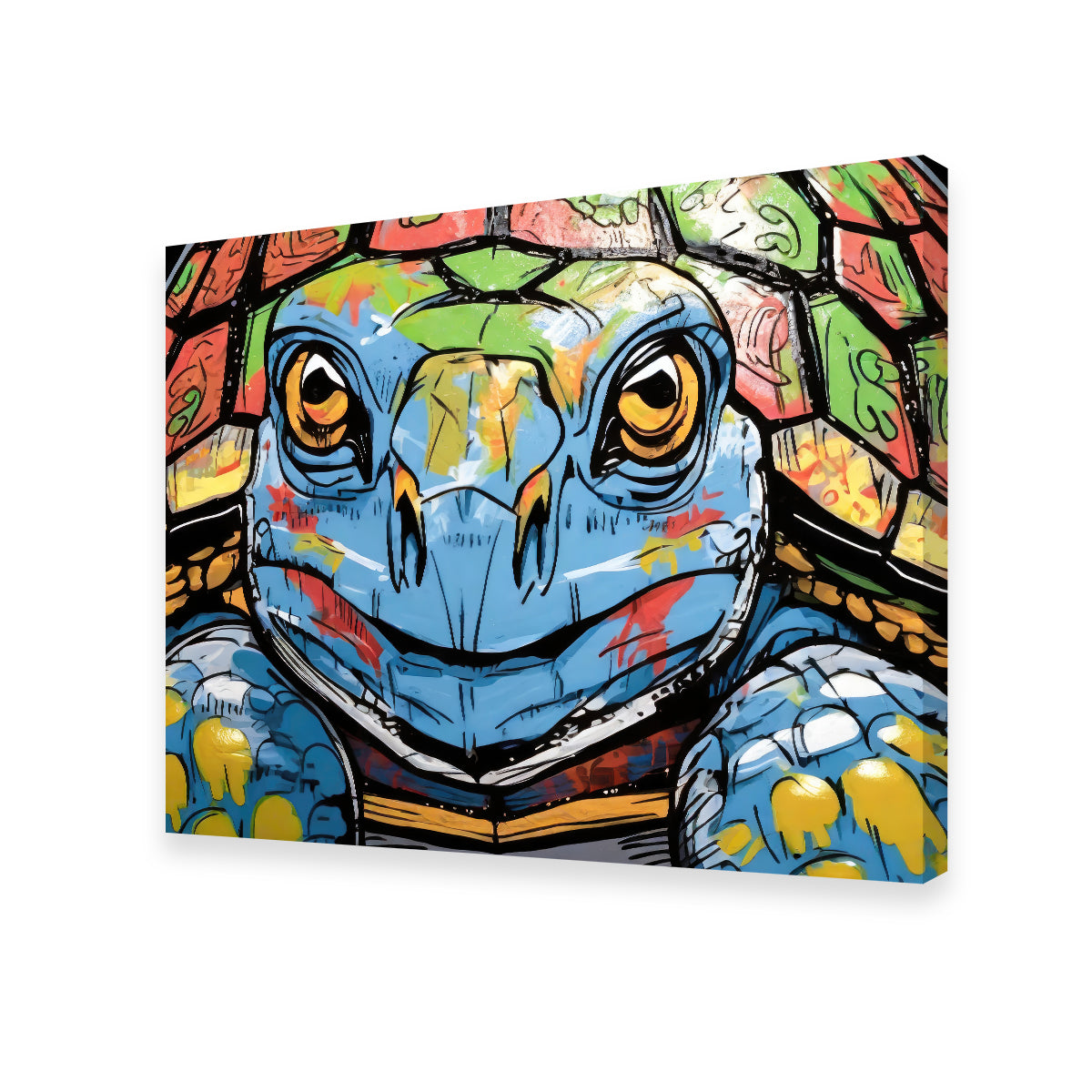 Turtle Graffiti Wall Art