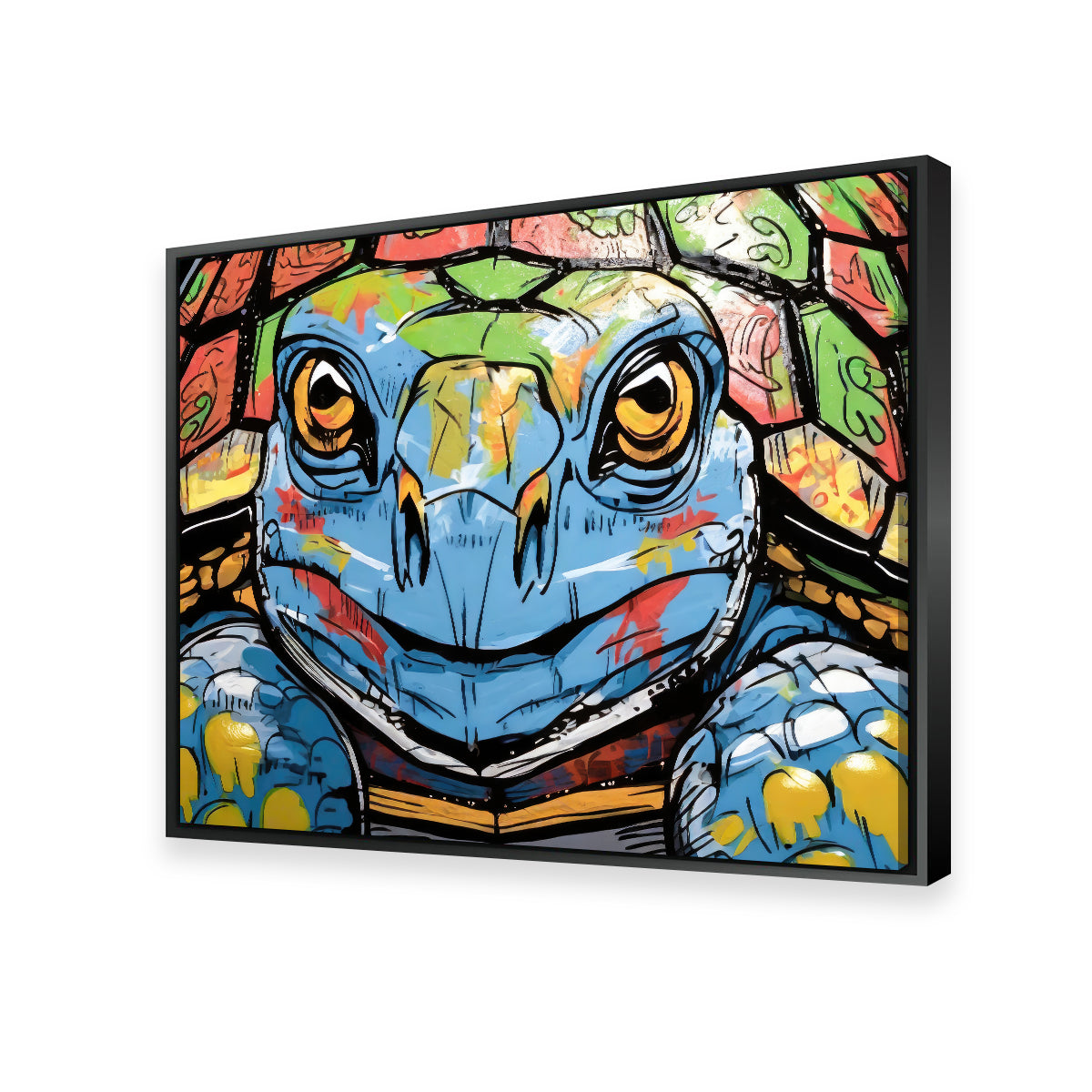 Turtle Graffiti Wall Art