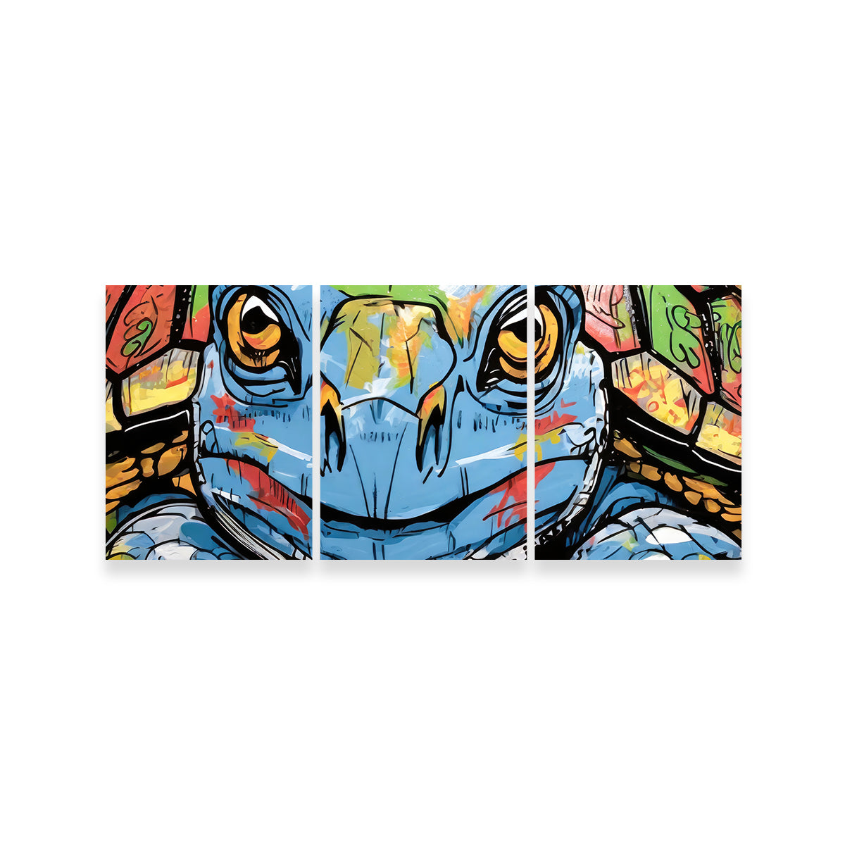 Turtle Graffiti Wall Art