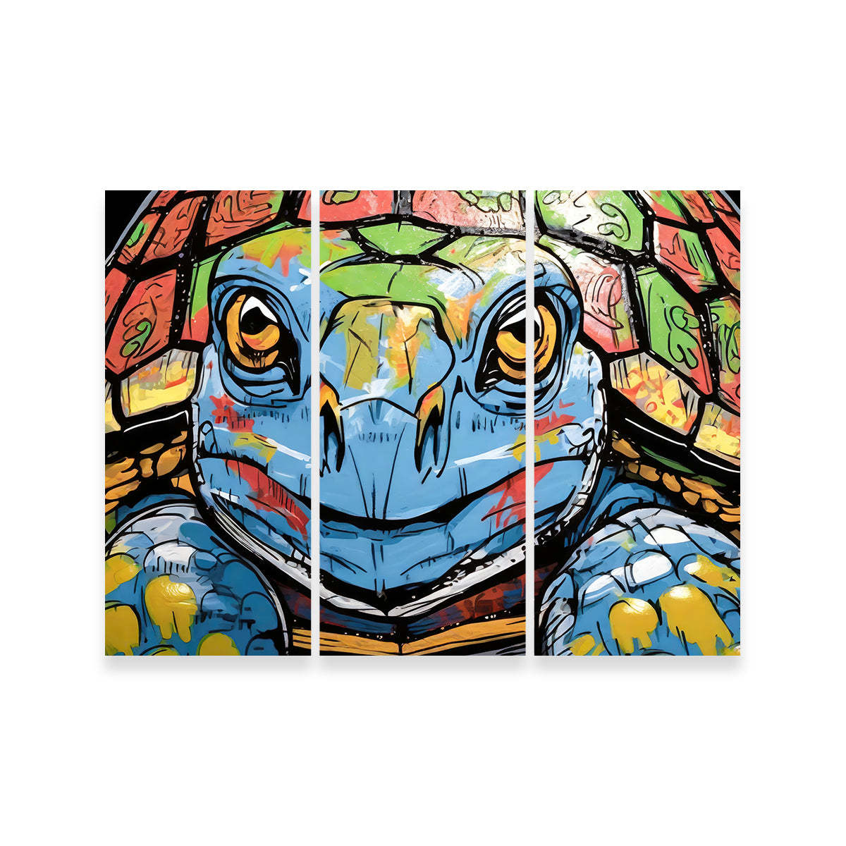 Turtle Graffiti Wall Art