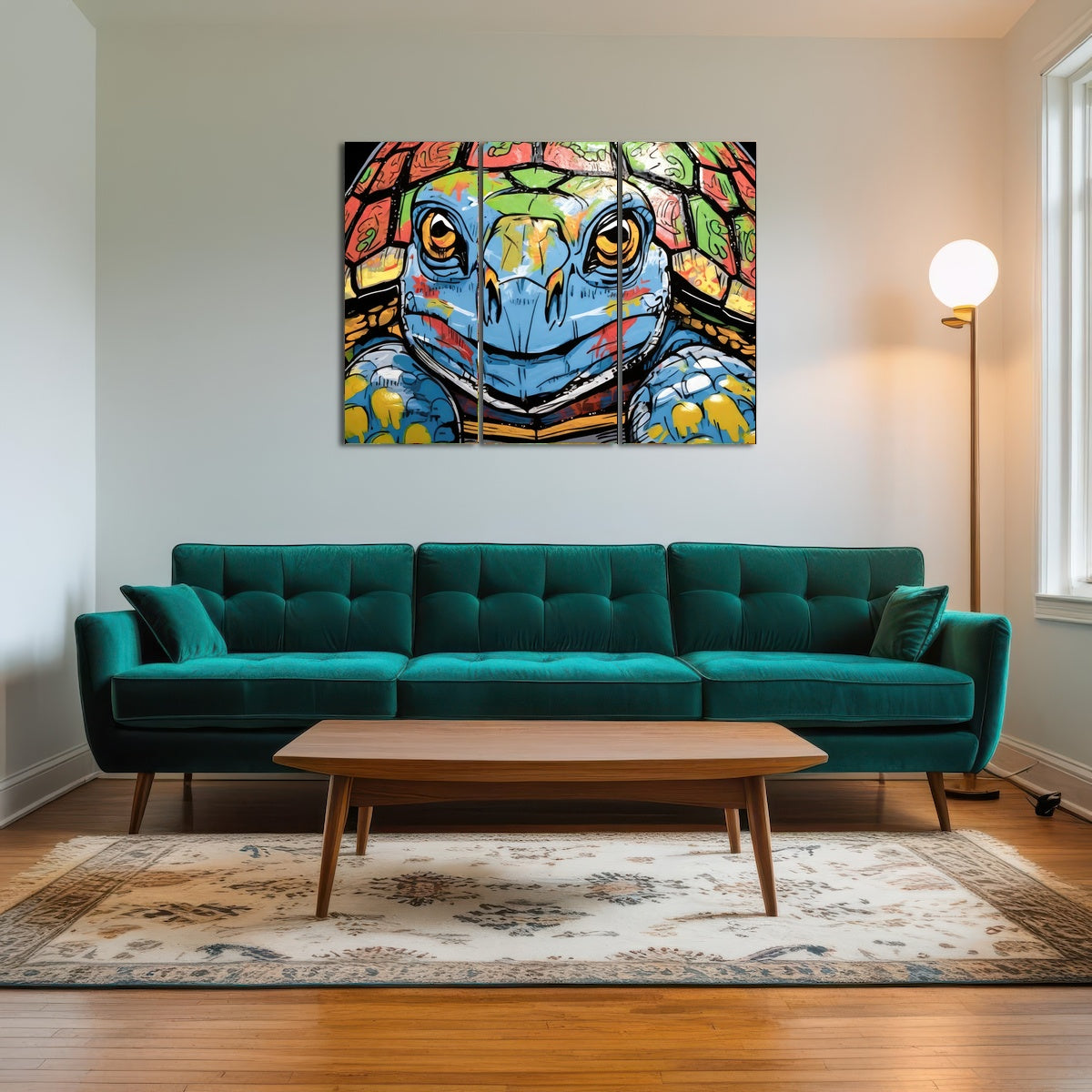 AUTO-MOCKUP ROOM | turtle graffiti