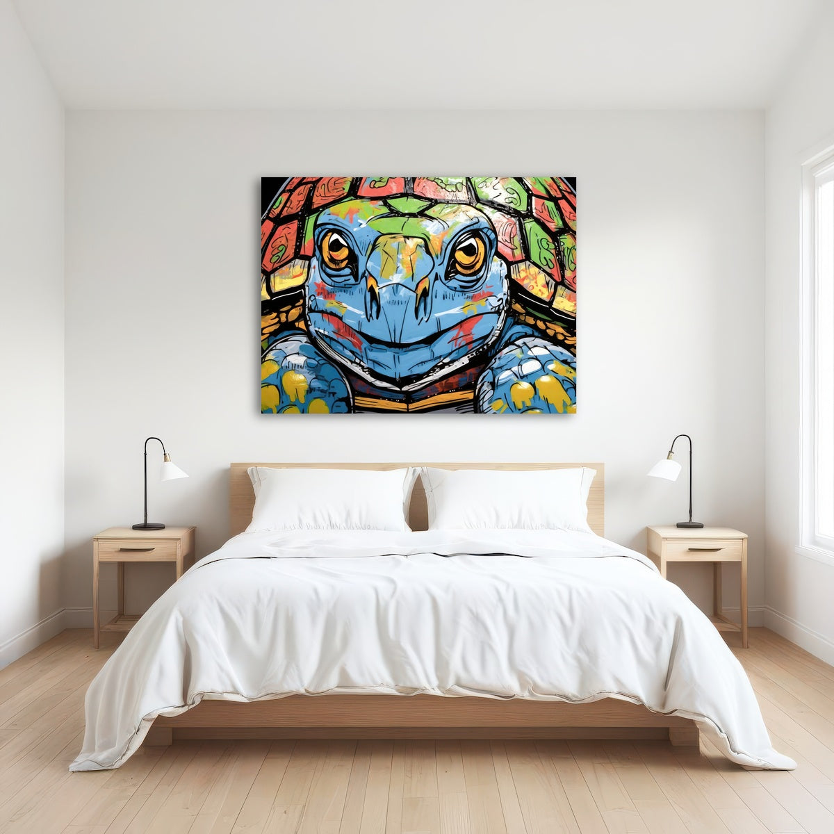 AUTO-MOCKUP ROOM | turtle graffiti