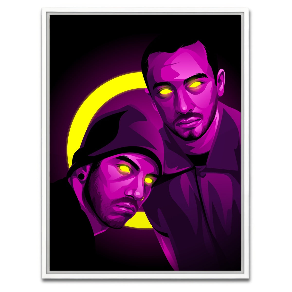 AUTO-MOCKUP WHITE | twenty one pilots | 1 Piece | White Framed Canvas | group=3x4