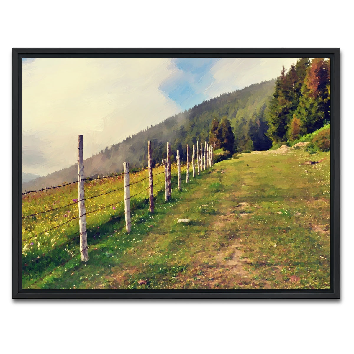 AUTO-MOCKUP WHITE | uphill climb | 1 Piece | Black Framed Canvas | group=4x3