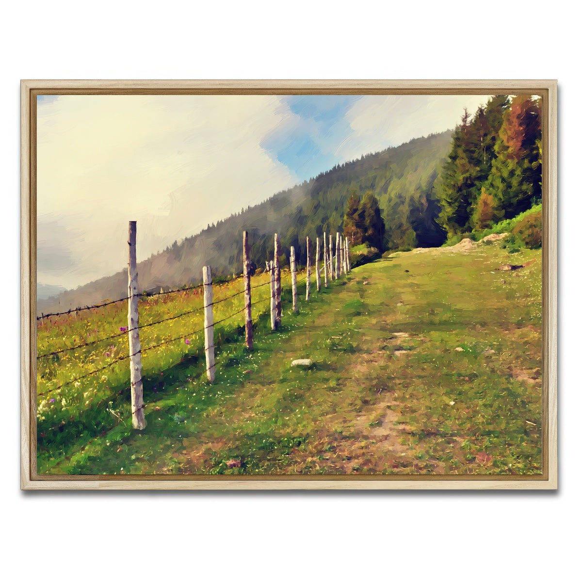 AUTO-MOCKUP WHITE | uphill climb | 1 Piece | Natural Framed Canvas | group=4x3