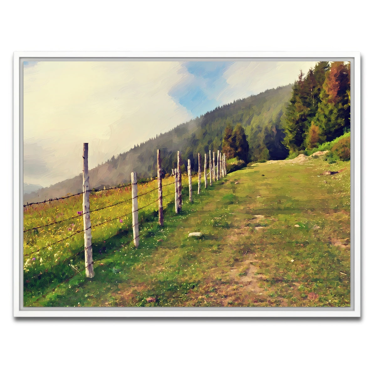 AUTO-MOCKUP WHITE | uphill climb | 1 Piece | White Framed Canvas | group=4x3