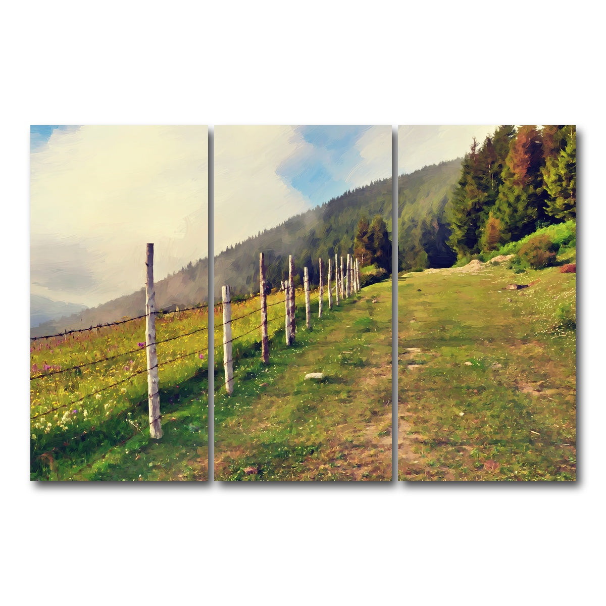 AUTO-MOCKUP WHITE | uphill climb | 3 Piece | Gallery Wrap Canvas | group=12x24