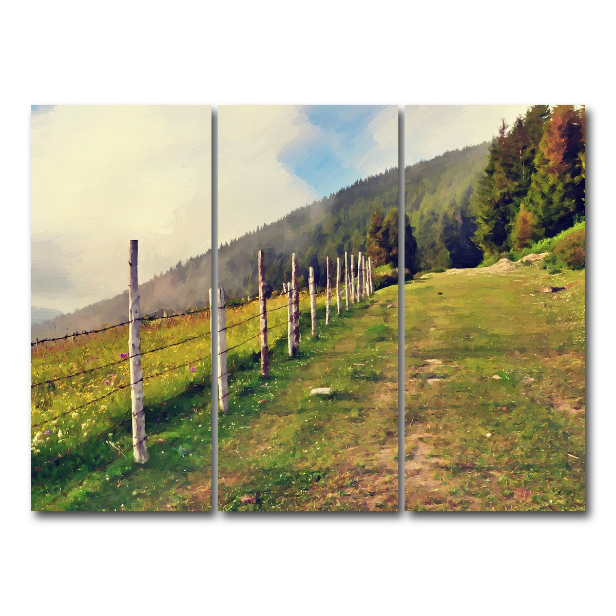 AUTO-MOCKUP WHITE | uphill climb | 3 Piece | Gallery Wrap Canvas | group=8x18