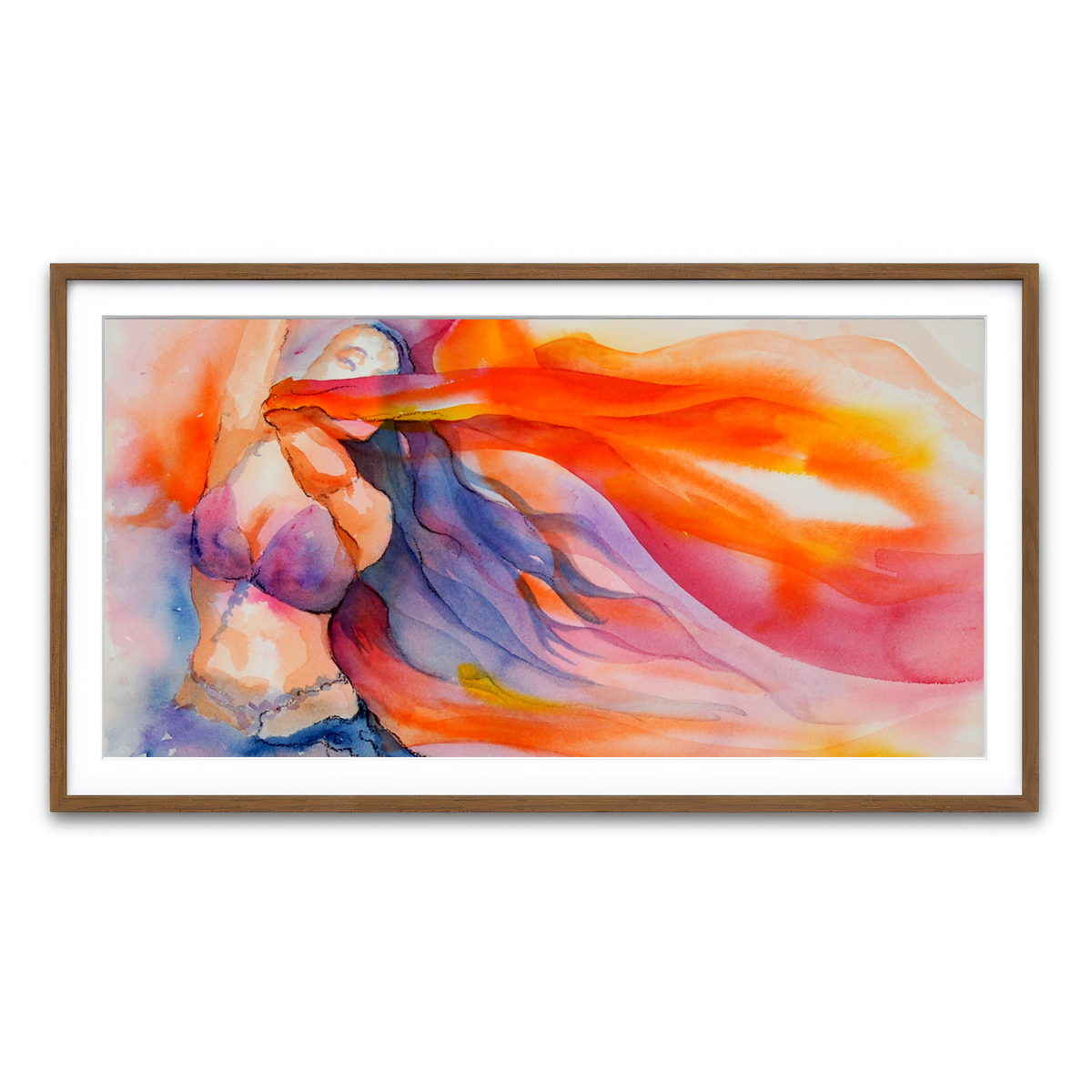 Framed Print 2x1 Walnut