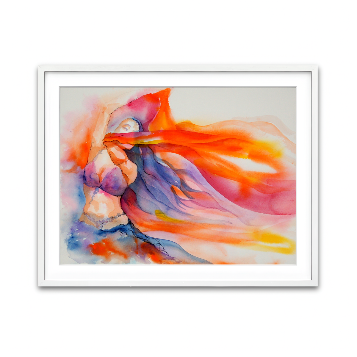 Framed Print 4x3 White