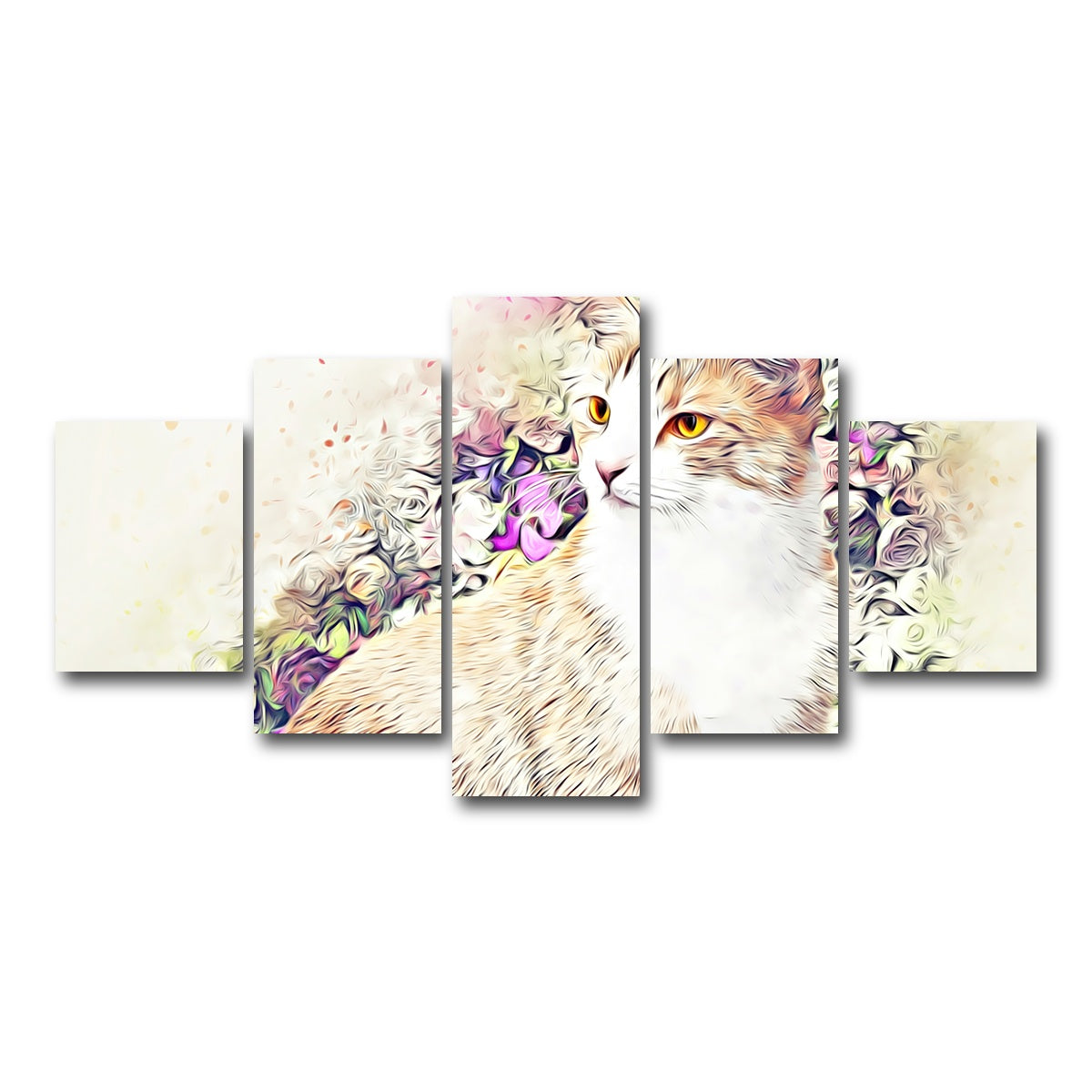 AUTO-MOCKUP WHITE | victorian cat | 5 Piece | Gallery Wrap Canvas | group=5_short