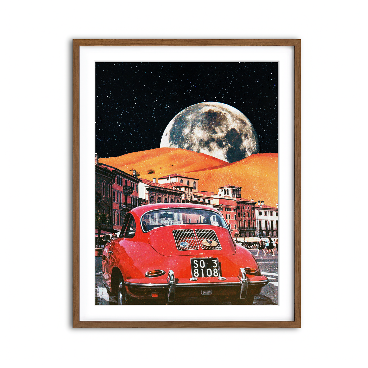 Framed Print 3x4 Walnut