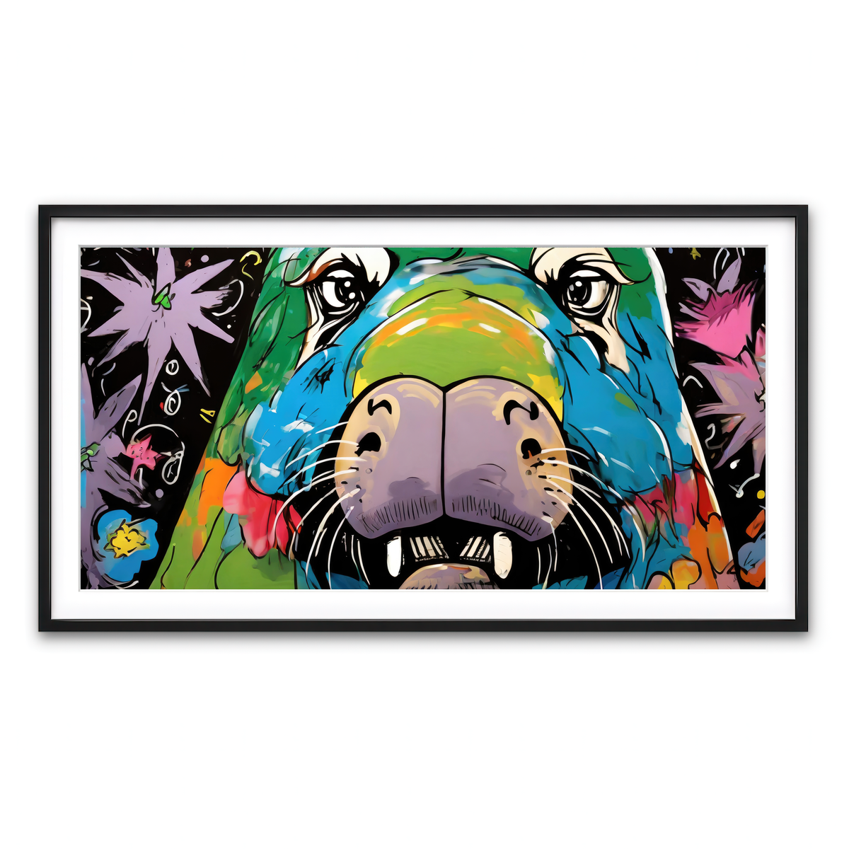 Framed Print 2x1 Black