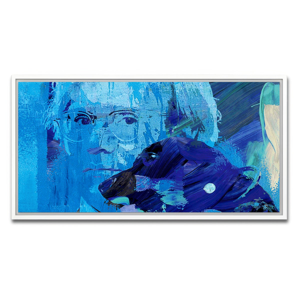 AUTO-MOCKUP WHITE | warhol and archie | 1 Piece | White Framed Canvas | group=2x1