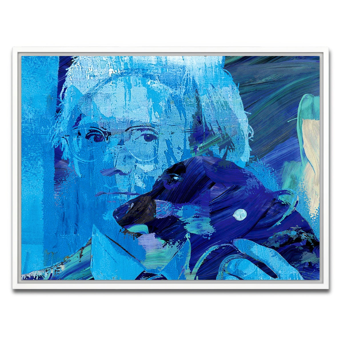 AUTO-MOCKUP WHITE | warhol and archie | 1 Piece | White Framed Canvas | group=4x3