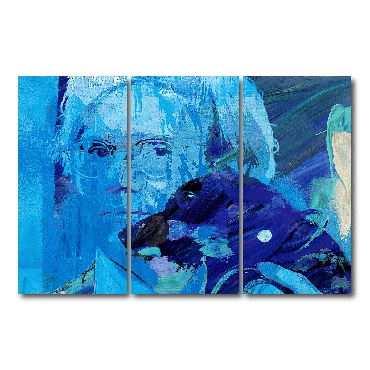 AUTO-MOCKUP WHITE | warhol and archie | 3 Piece | Gallery Wrap Canvas | group=12x24