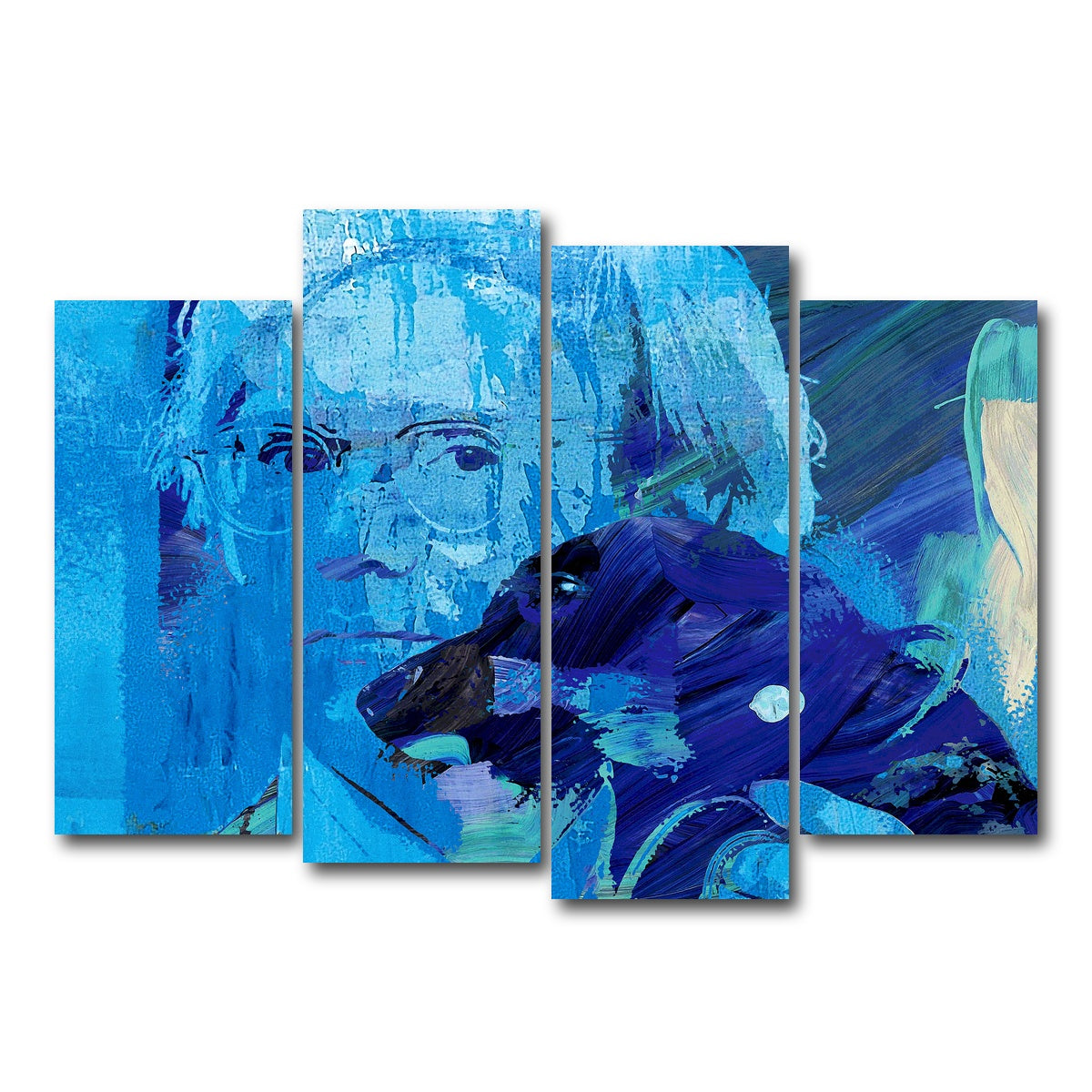 AUTO-MOCKUP WHITE | warhol and archie | 4 Piece | Gallery Wrap Canvas | group=4_normal