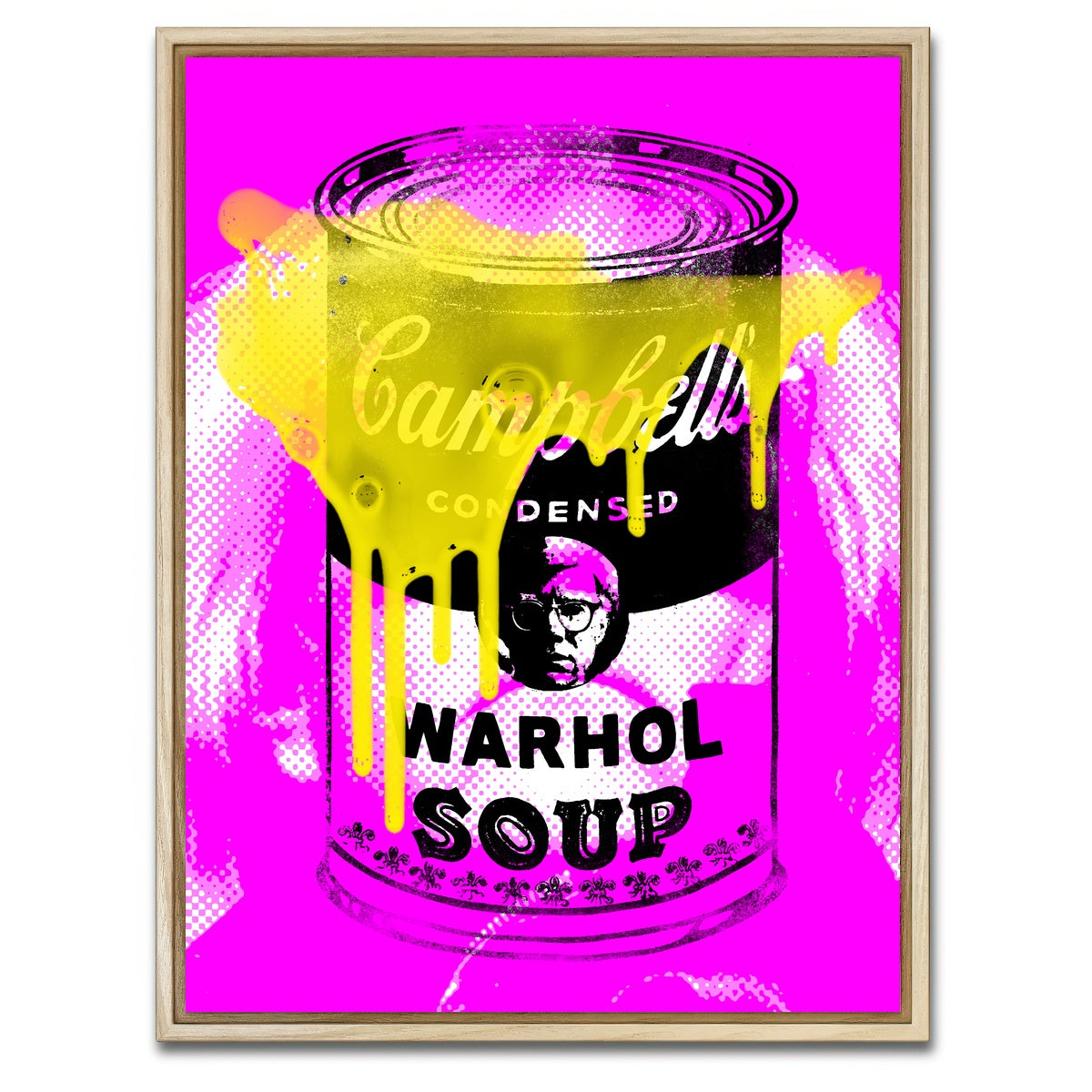 AUTO-MOCKUP WHITE | warhol soup 1 | 1 Piece | Natural Framed Canvas | group=3x4