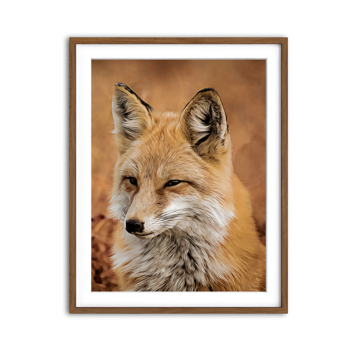 Framed Print 3x4 Walnut