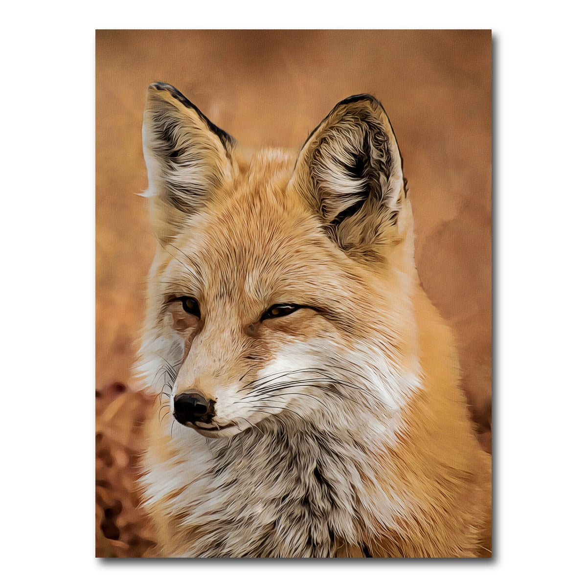 AUTO-MOCKUP WHITE | watchful fox | 1 Piece | Gallery Wrap Canvas | group=3x4