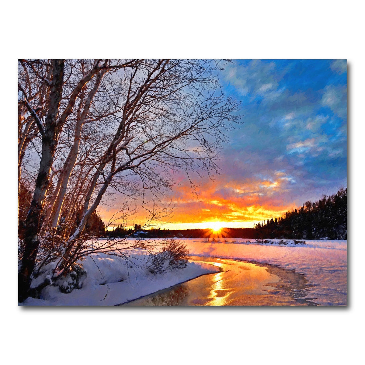 AUTO-MOCKUP WHITE | winter twilight | 1 Piece | Gallery Wrap Canvas | group=4x3