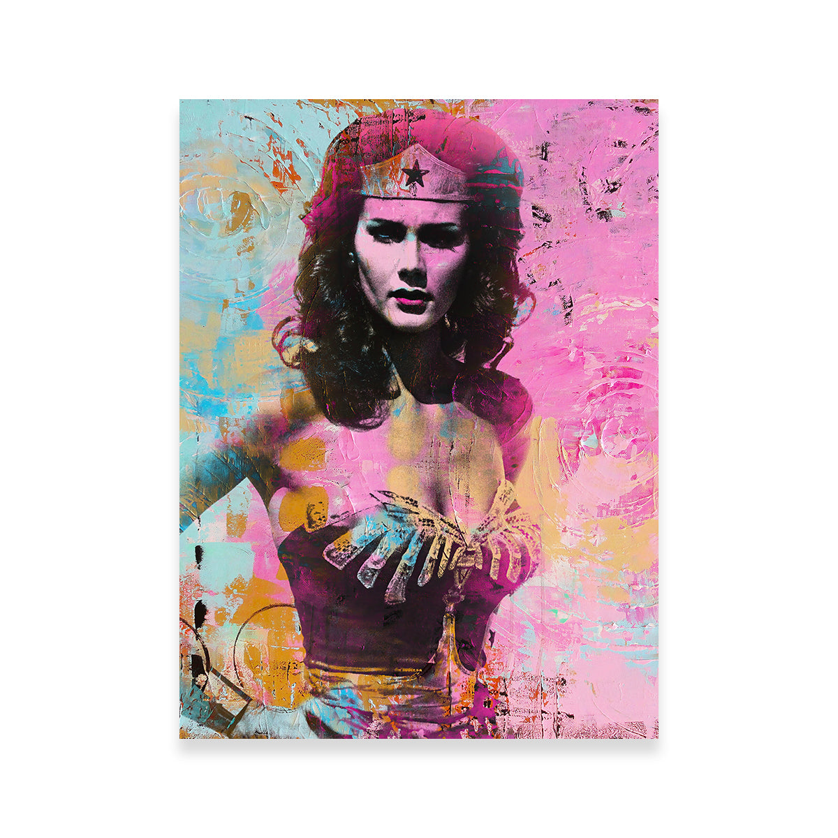 Wonder Woman Circles Wall Art