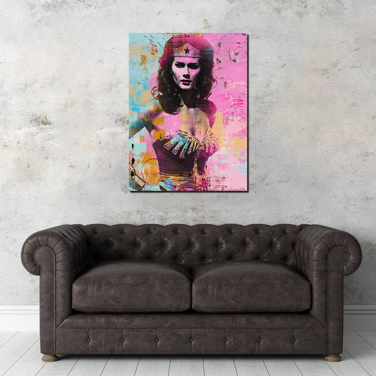Wonder Woman Circles Wall Art