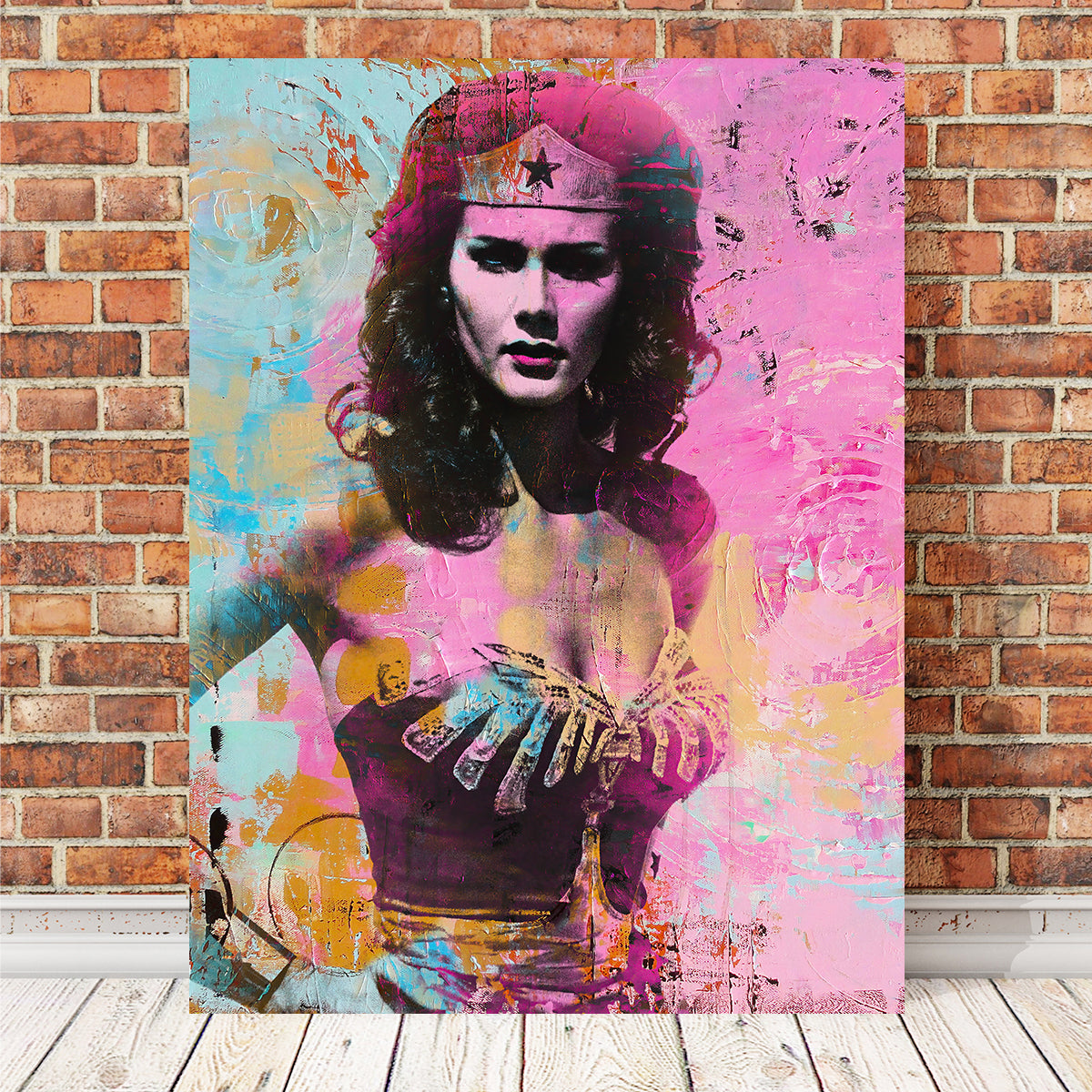 Wonder Woman Circles Wall Art
