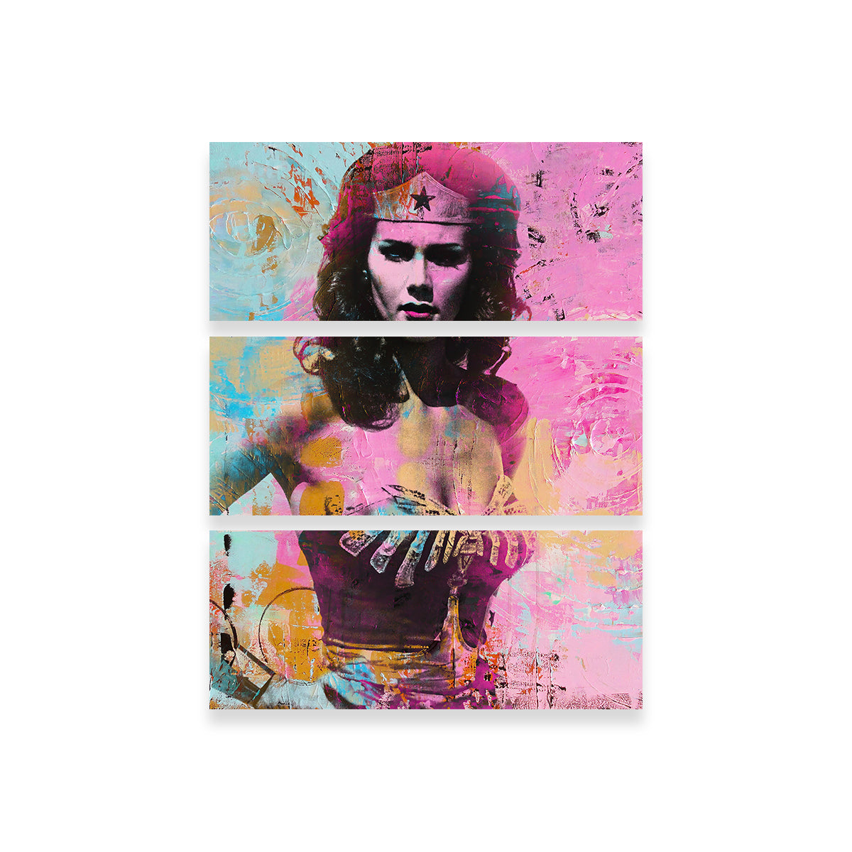 Wonder Woman Circles Wall Art