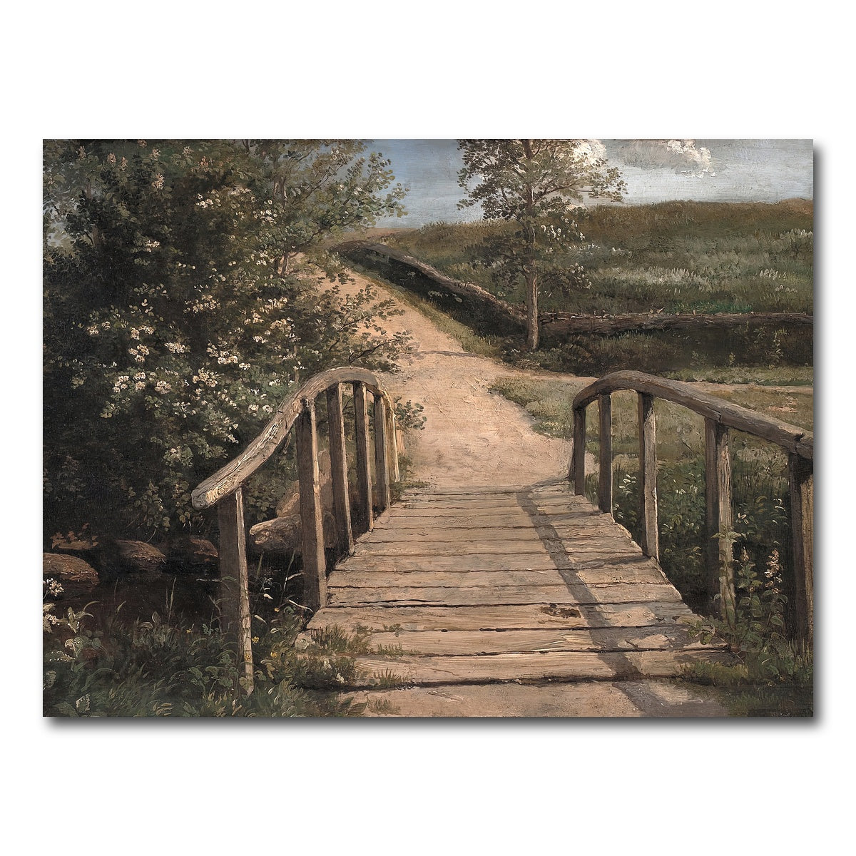 AUTO-MOCKUP WHITE | wooden bridge | 1 Piece | Gallery Wrap Canvas | group=4x3