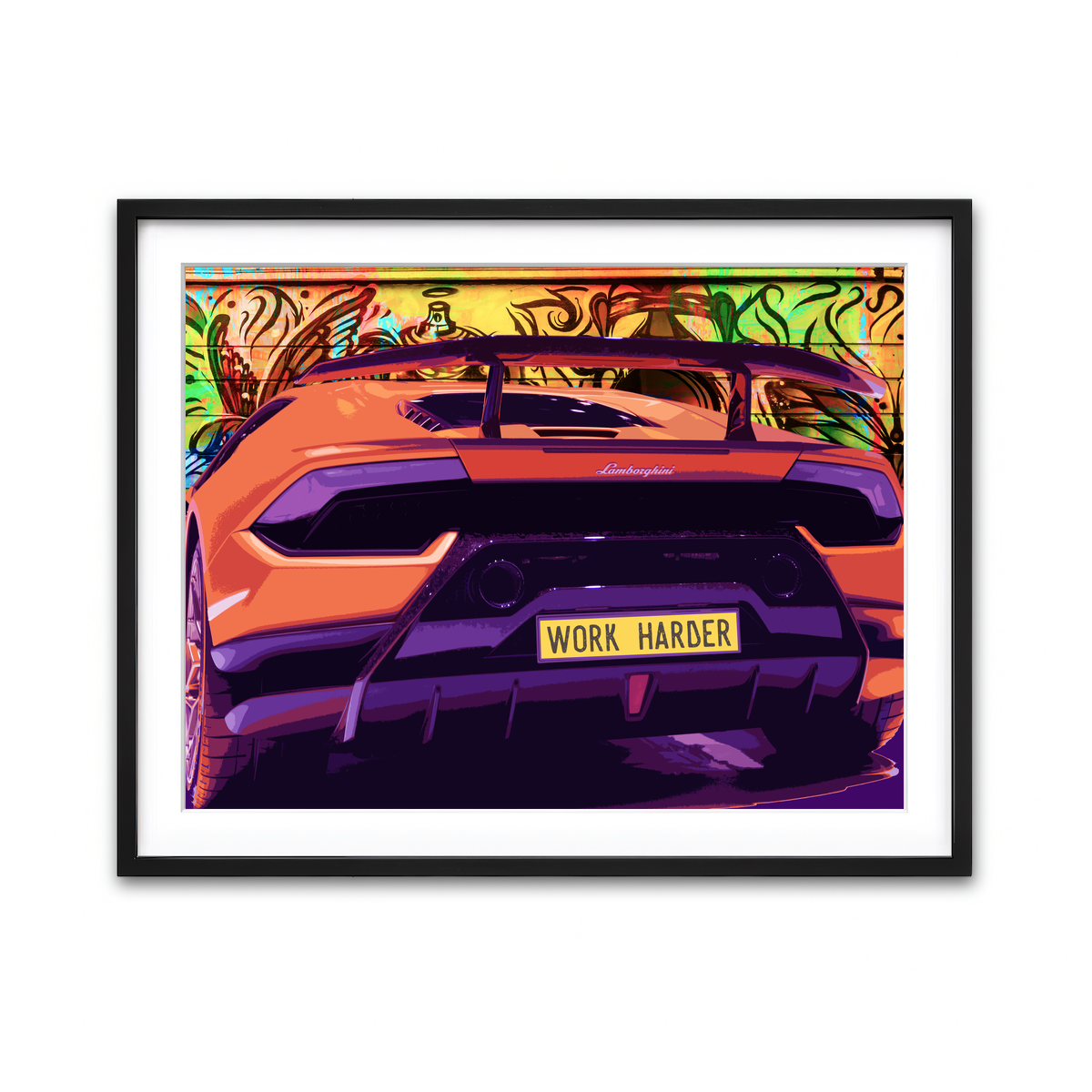 Framed Print 4x3 Black