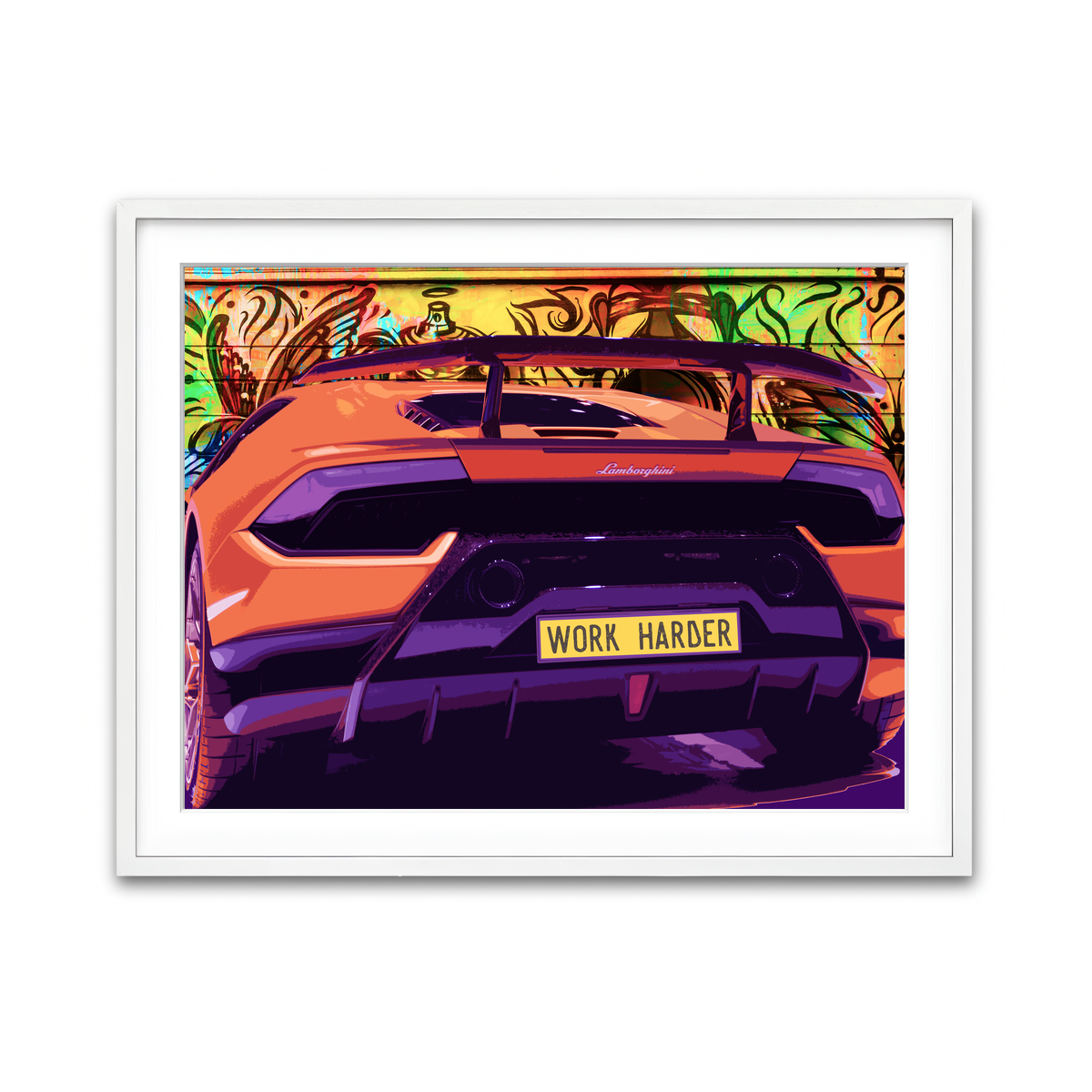 Framed Print 4x3 White