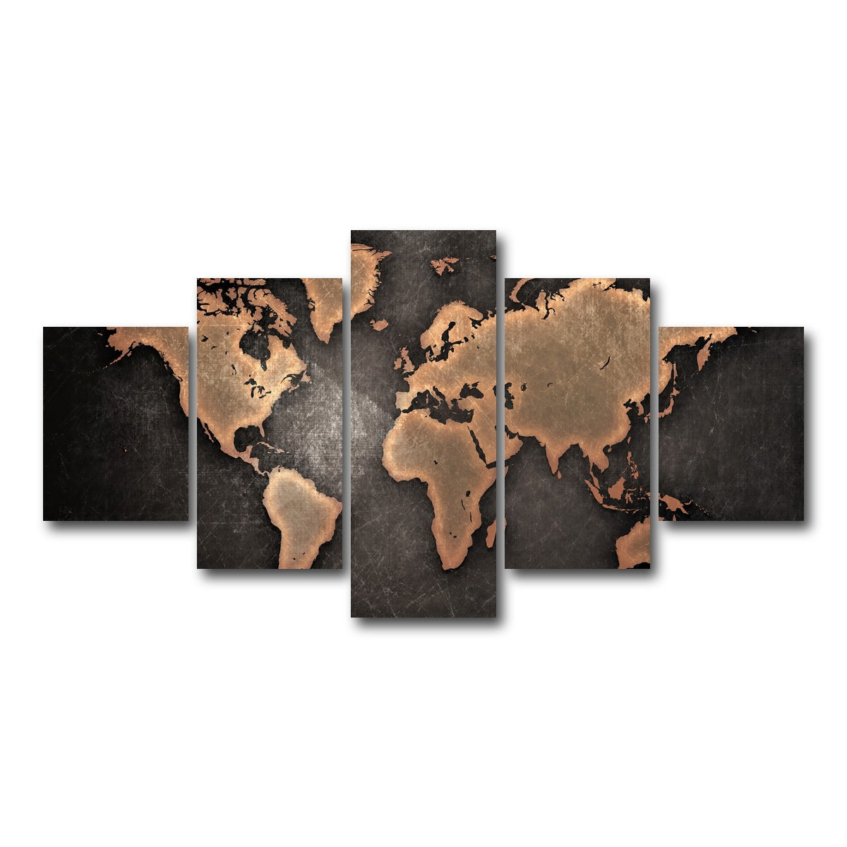 AUTO-MOCKUP WHITE | world map | 5 Piece | Gallery Wrap Canvas | group=5_short