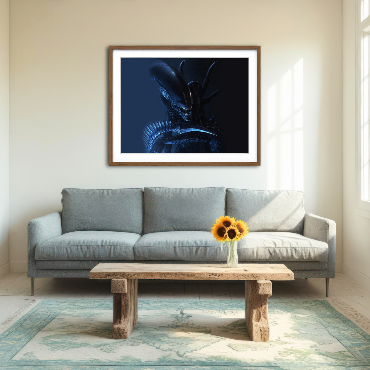 AUTO-MOCKUP ROOM | Xenomorph Wall Art