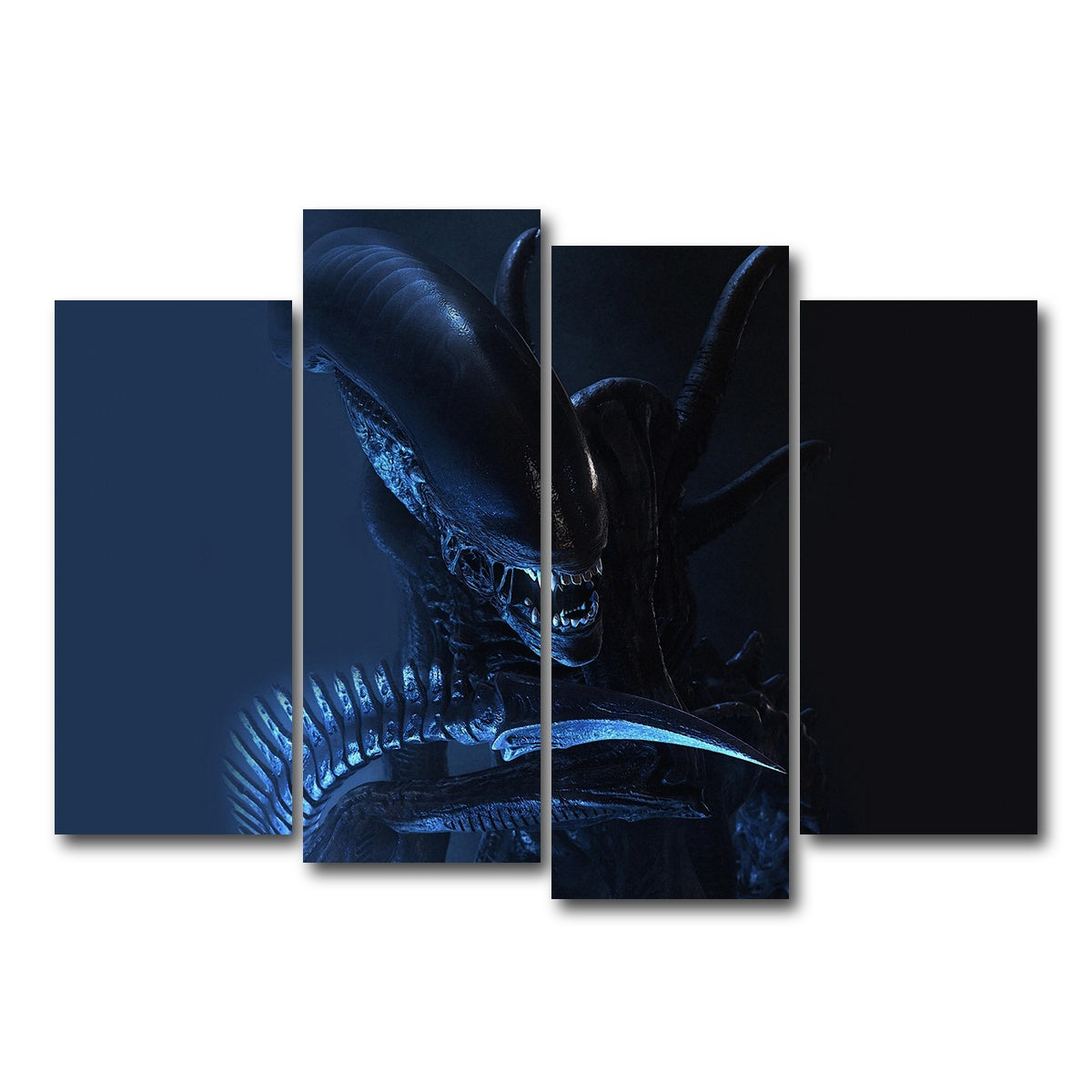 AUTO-MOCKUP WHITE | xenomorph | 4 Piece | Gallery Wrap Canvas | group=4_normal