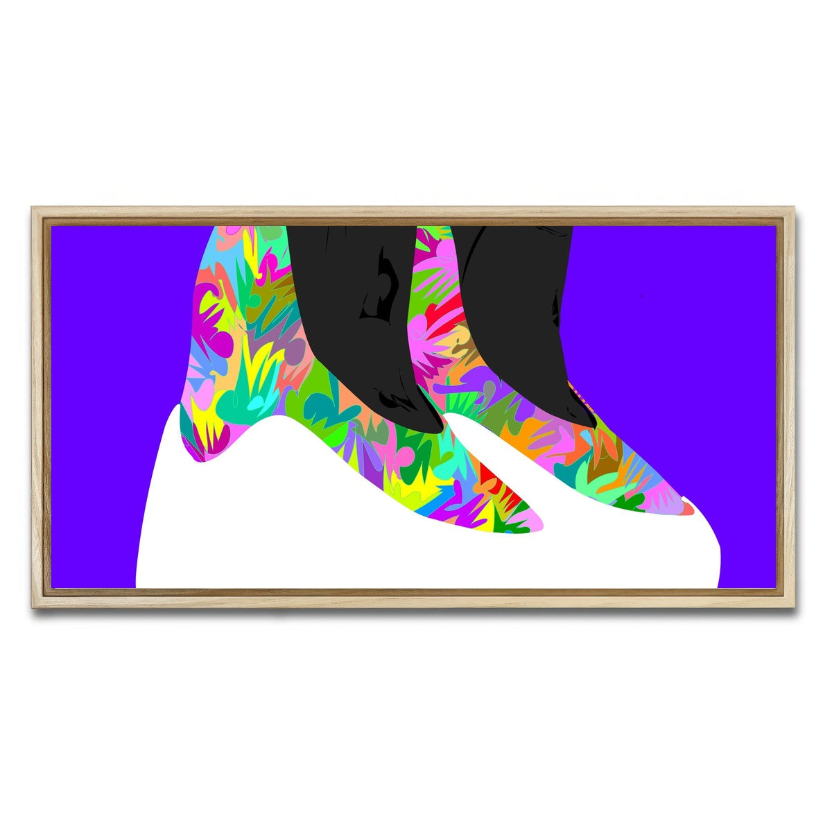 AUTO-MOCKUP WHITE | yeezy boots future | 1 Piece | Natural Framed Canvas | group=2x1