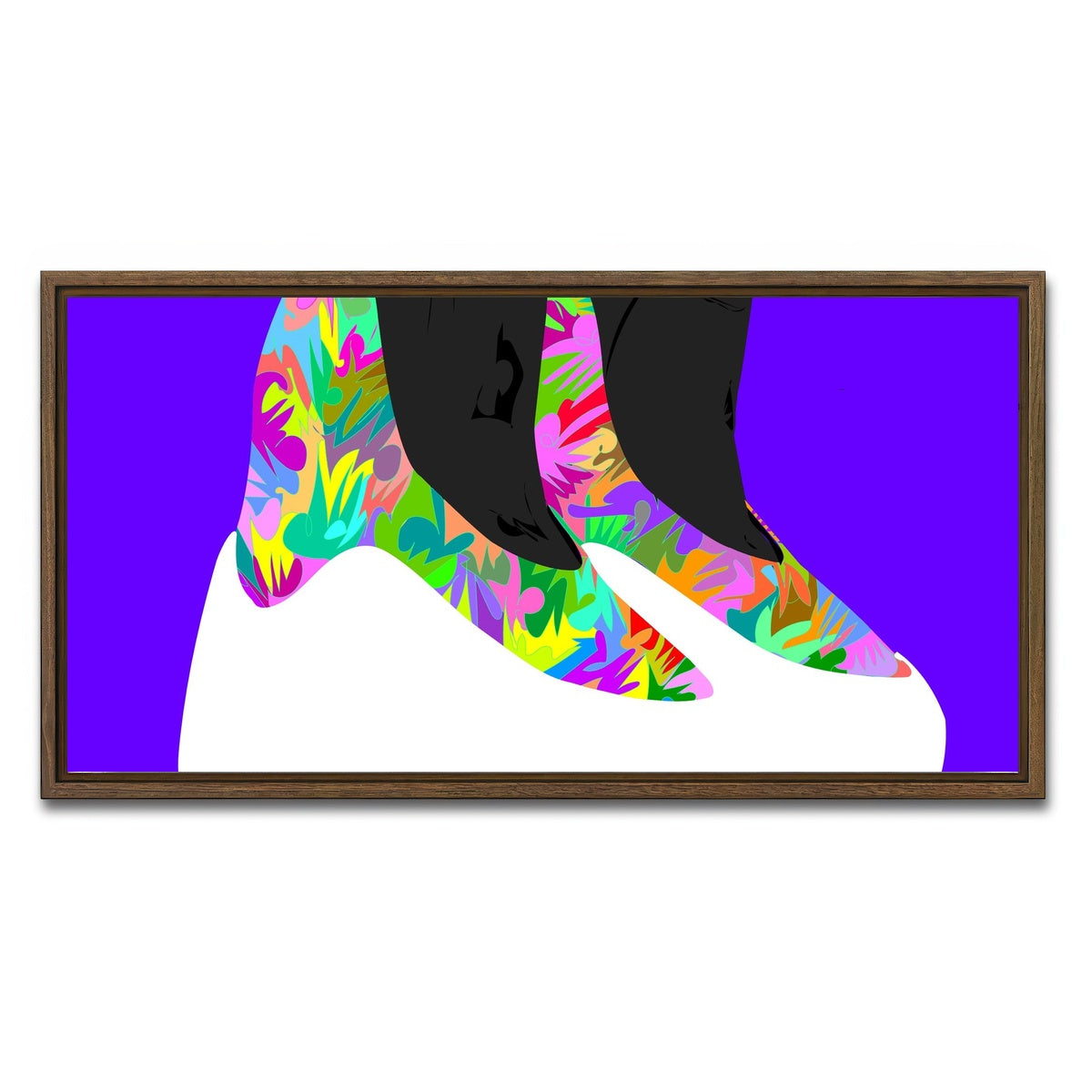 AUTO-MOCKUP WHITE | yeezy boots future | 1 Piece | Walnut Framed Canvas | group=2x1