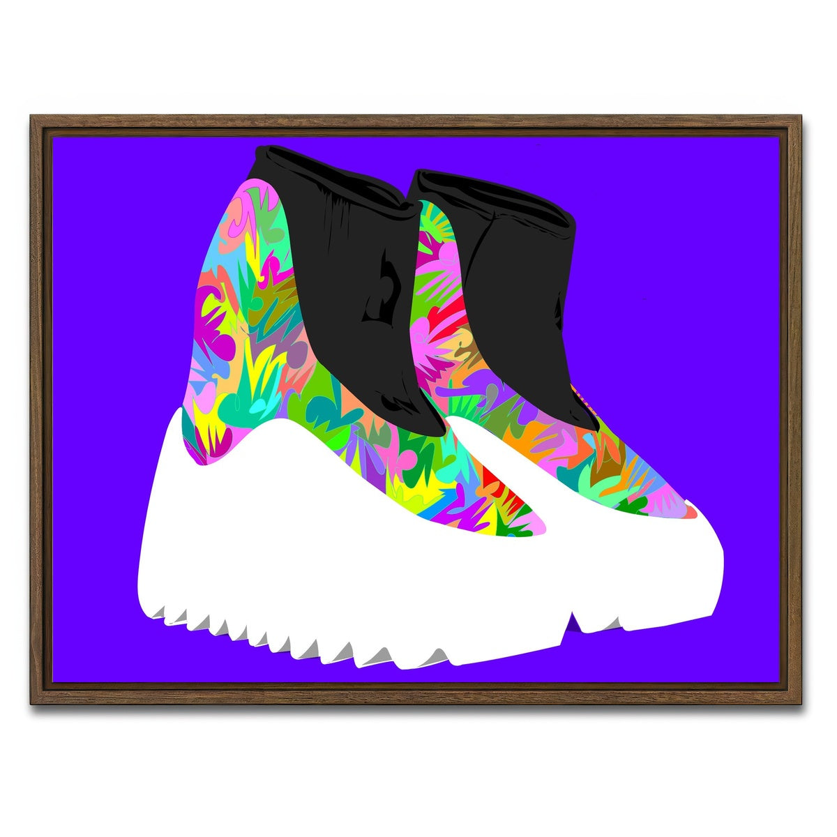 AUTO-MOCKUP WHITE | yeezy boots future | 1 Piece | Walnut Framed Canvas | group=4x3