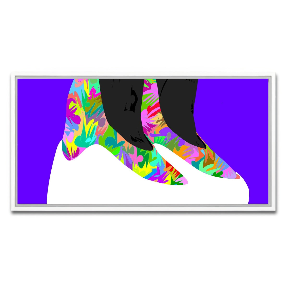 AUTO-MOCKUP WHITE | yeezy boots future | 1 Piece | White Framed Canvas | group=2x1