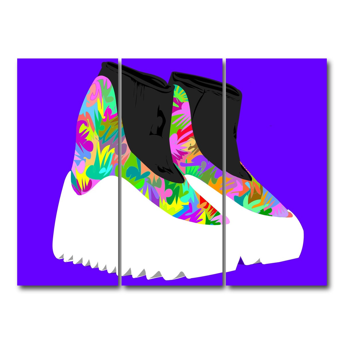AUTO-MOCKUP WHITE | yeezy boots future | 3 Piece | Gallery Wrap Canvas | group=8x18