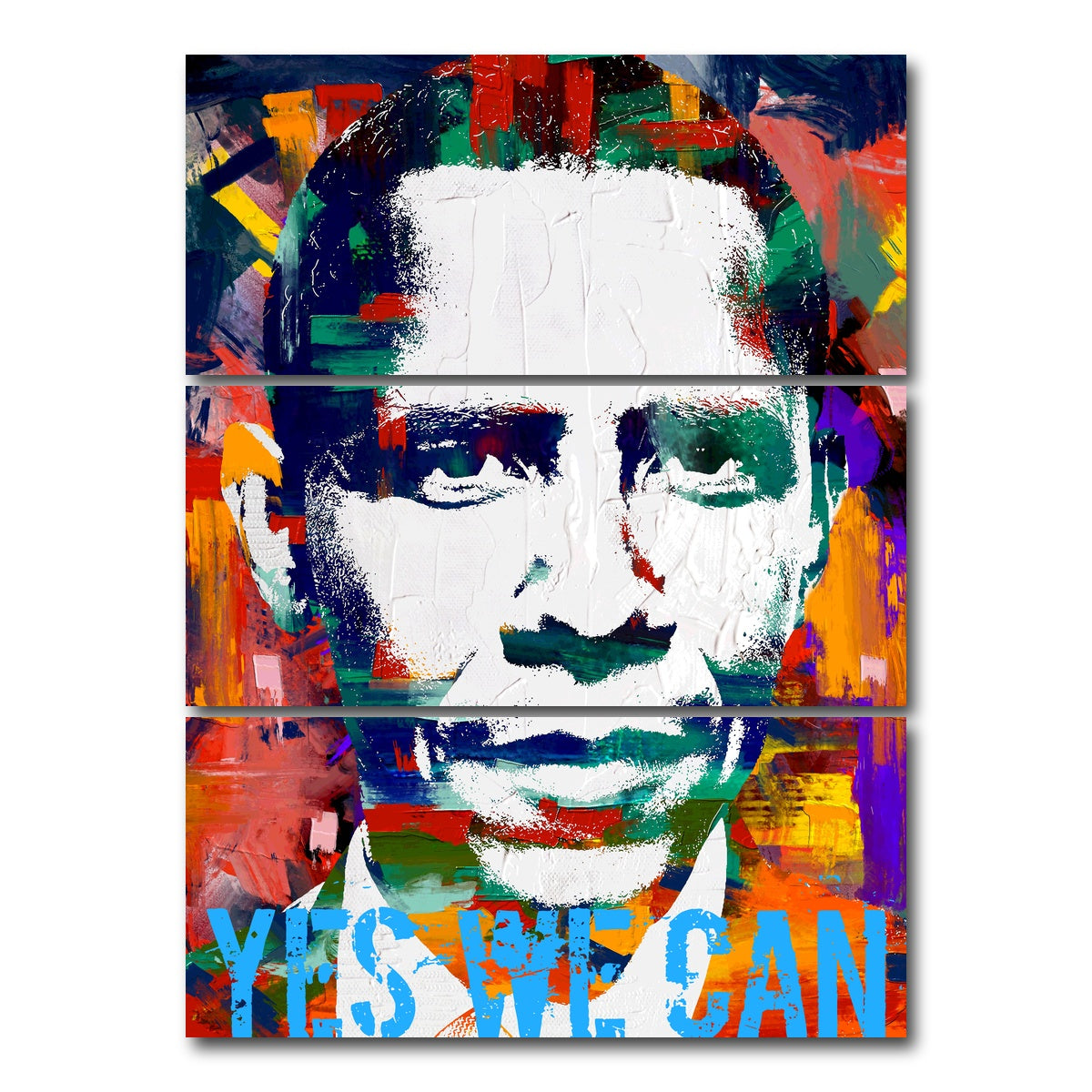 AUTO-MOCKUP WHITE | yes we can | 3 Piece | Gallery Wrap Canvas | group=8x18_stacked