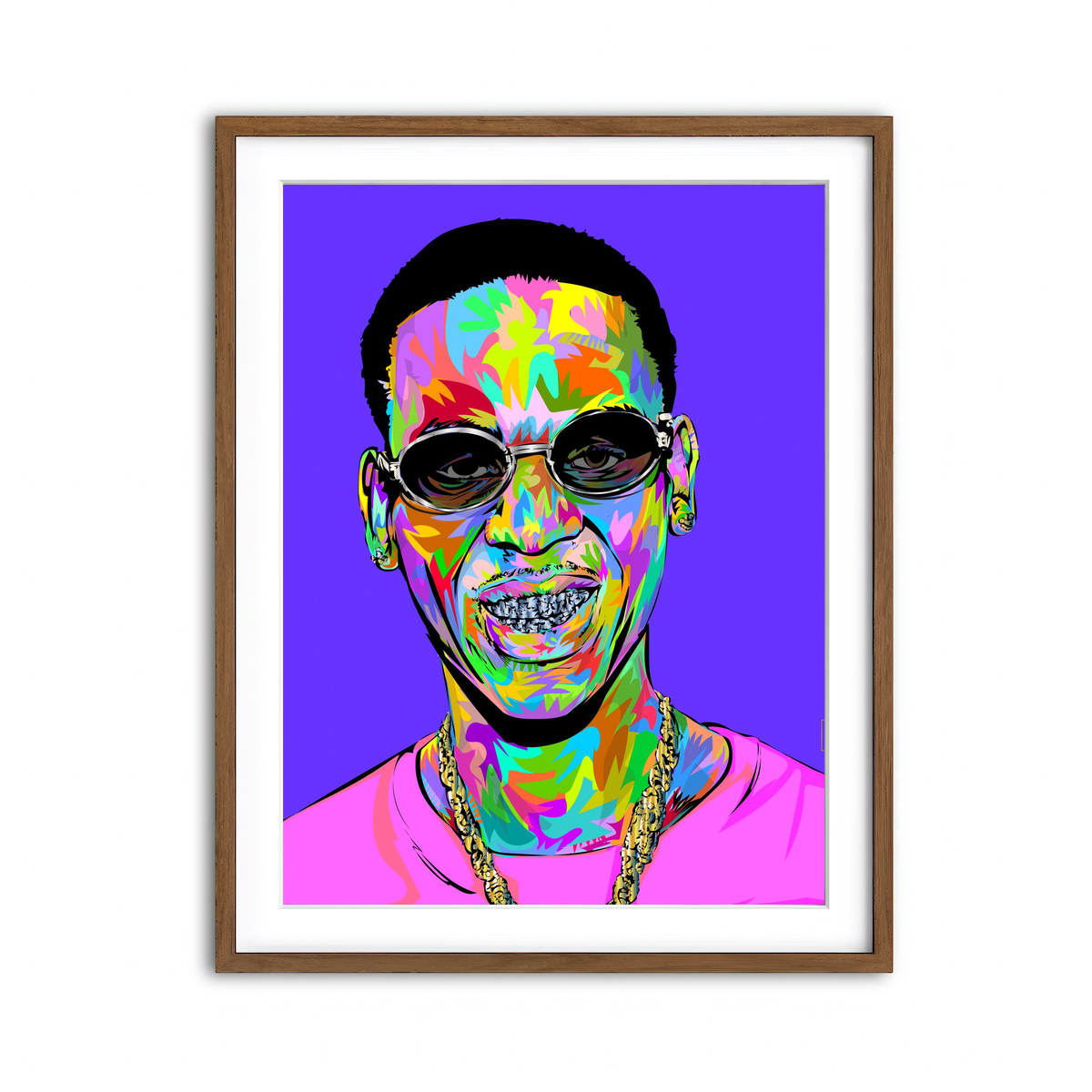 Framed Print 3x4 Walnut