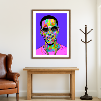 AUTO-MOCKUP ROOM | Young Dolph Rip Wall Art