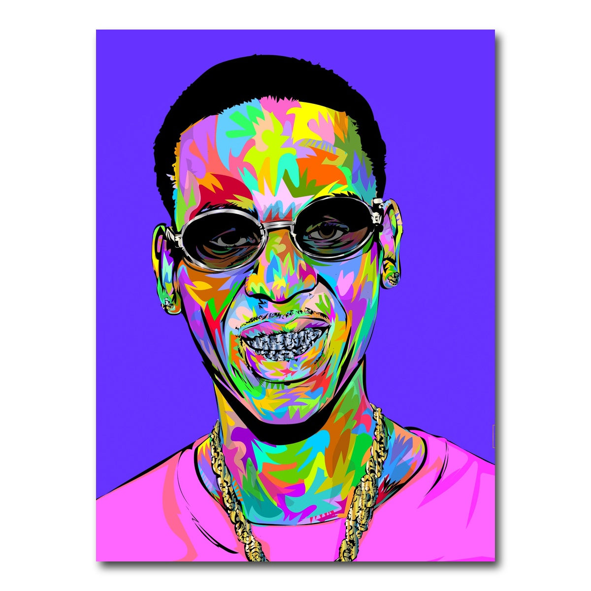 AUTO-MOCKUP WHITE | young dolph rip | 1 Piece | Gallery Wrap Canvas | group=3x4