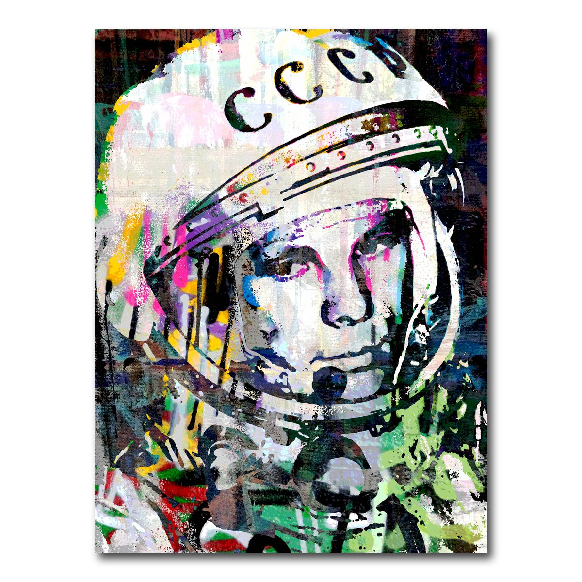 AUTO-MOCKUP WHITE | yuri gagarin | 1 Piece | Gallery Wrap Canvas | group=3x4