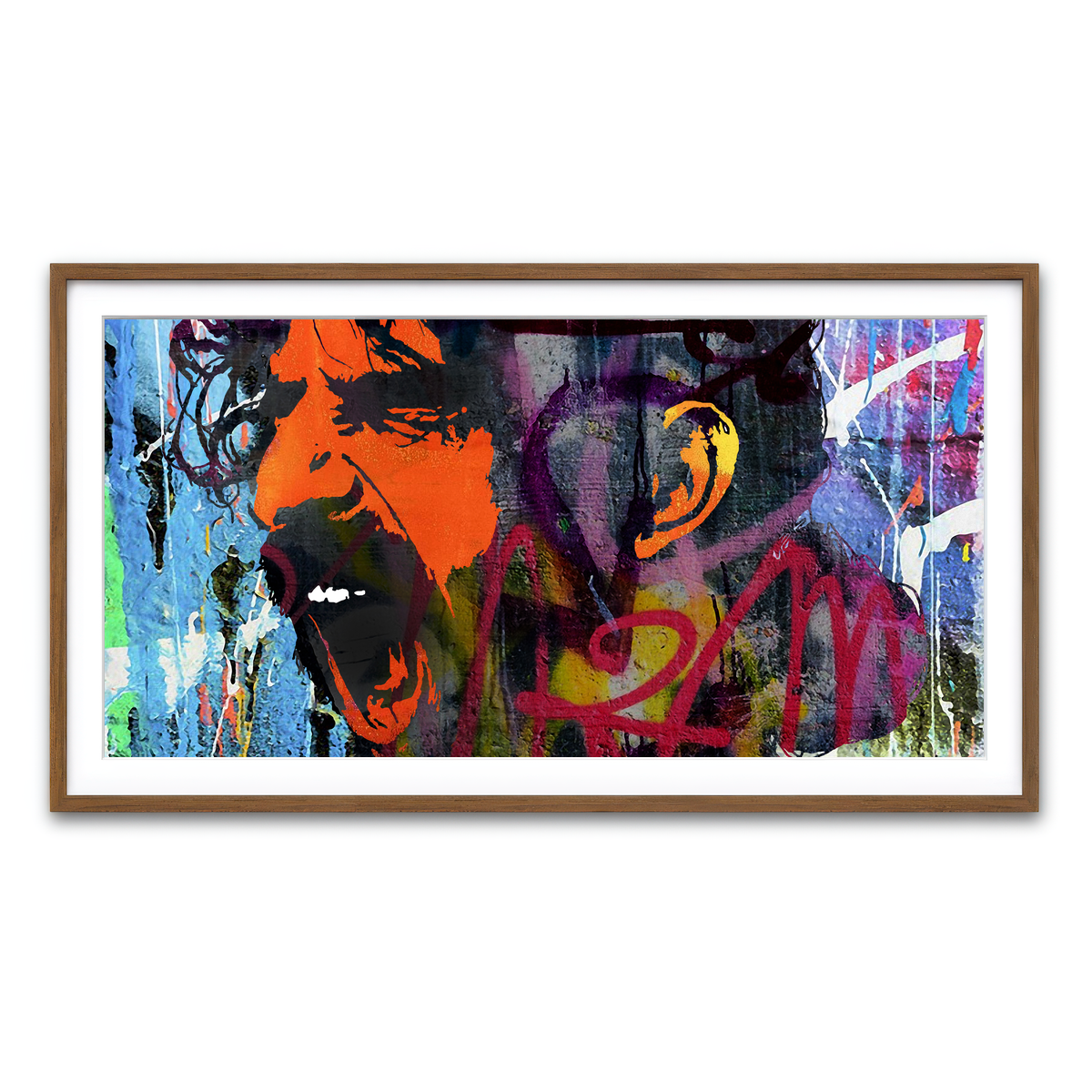 Framed Print 2x1 Walnut