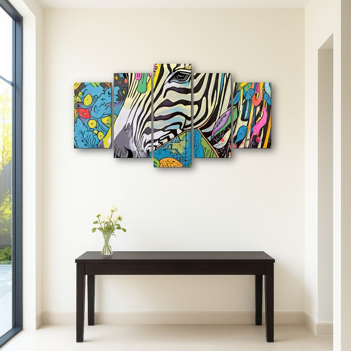 AUTO-MOCKUP ROOM | zebra graffiti